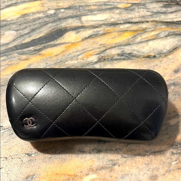 Chanel Glasses Case Black Quilted Italy - Picture 1 of 5